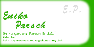 eniko parsch business card